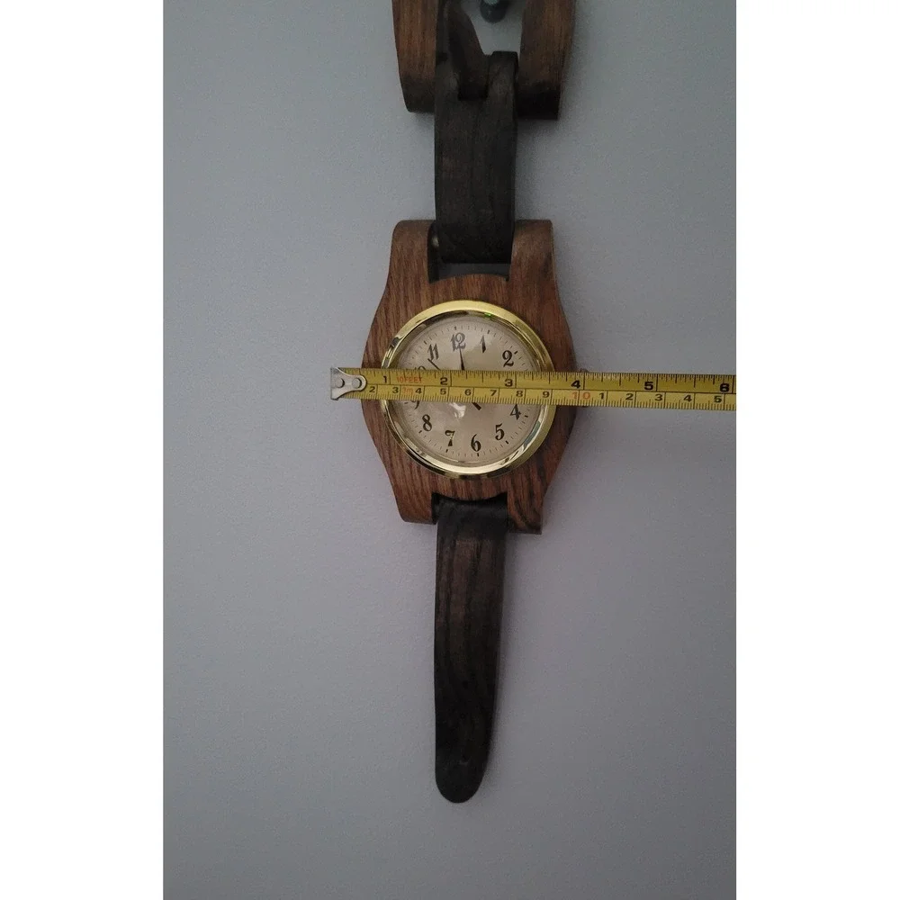 Vintage Wooden Wall Clock, Watch‎ Design, Rustic Home Decor, Unique Timepiece